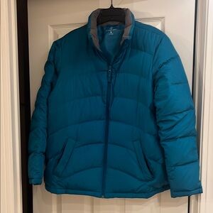 Lands End Goose Down Coat🩵